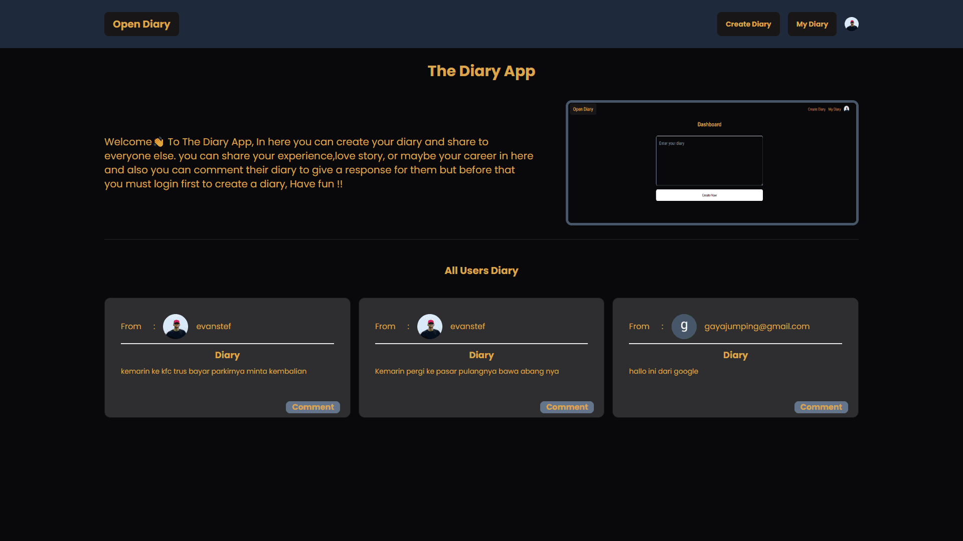 Diary App