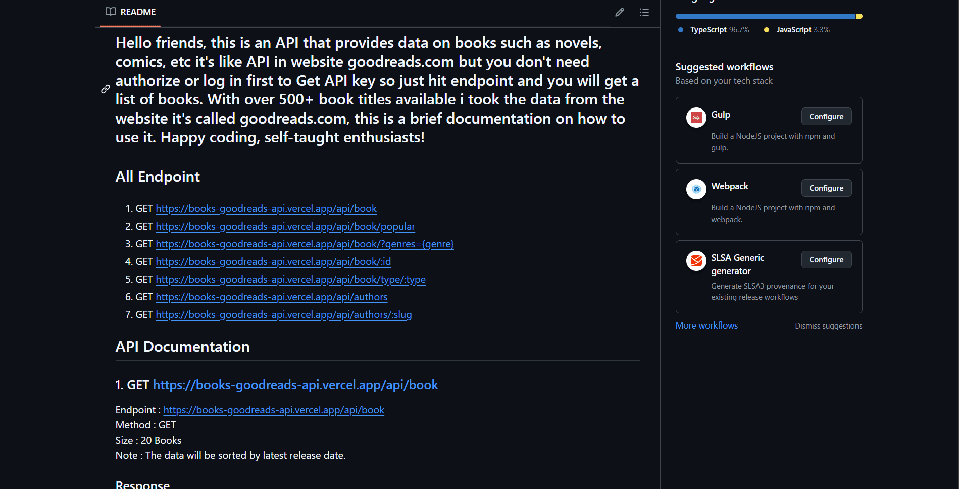 API Books